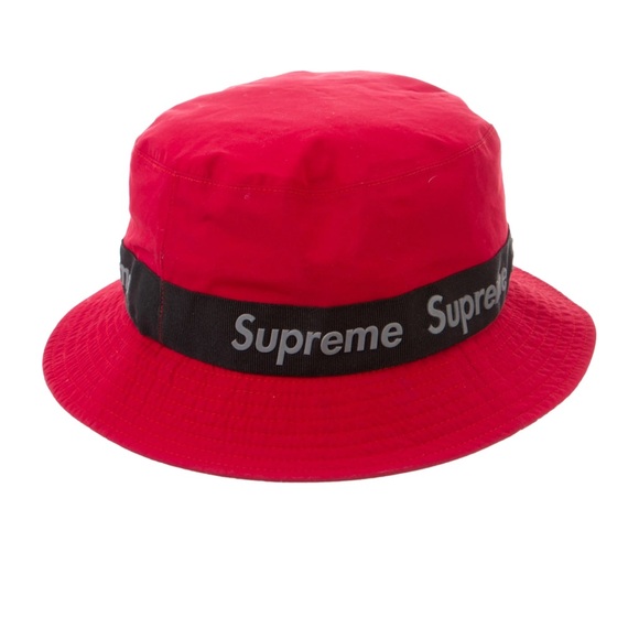 Supreme Red and Black Bucket Hat - Picture 1 of 5